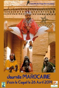 Affiche Journée marocaine avec danseur - petit